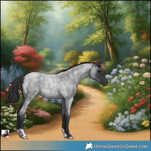 Horse Color:Blue Roan