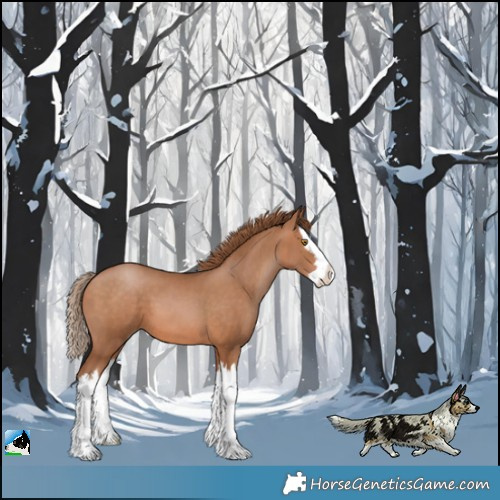 Horse Color:Brown Pearl Splash 