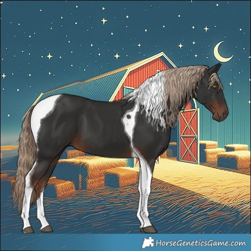 Horse Color:Liver Chestnut Tobiano 
