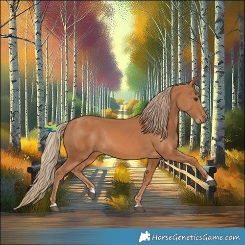 Horse Color:Chestnut Rabicano 