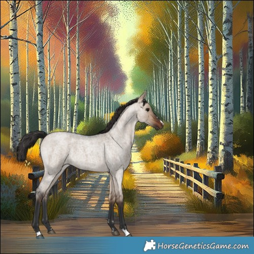 Horse Color:Brown Roan Dun Rabicano 