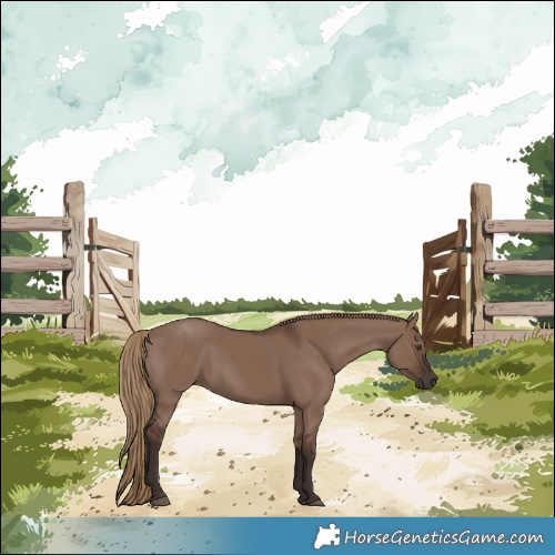 Horse Color:Liver Red Dun 