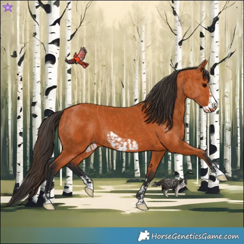 Horse Color:Bay and Bay Frame