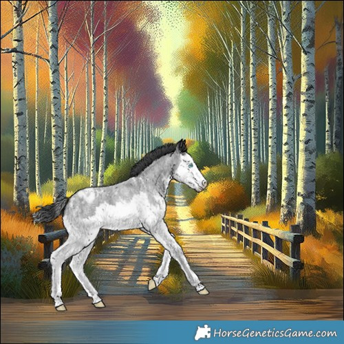 Horse Color:Blue Roan Sabino Splash Appaloosa 