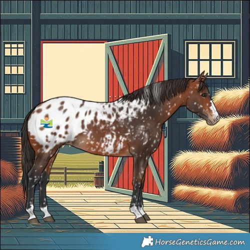 Horse Color:Bay Appaloosa 