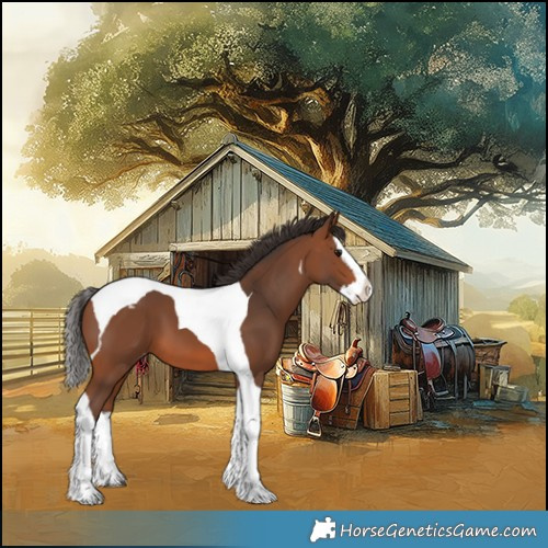 Horse Color:Bay Splash Tobiano Appaloosa