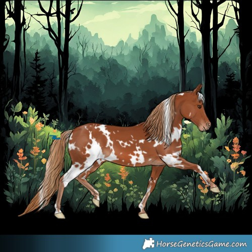 Horse Color:White Spotted Chestnut 