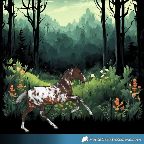Horse Color:White Spotted Silver Brown Appaloosa