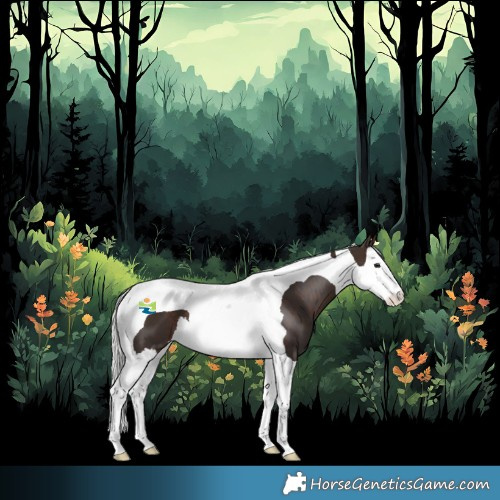 Horse Color:Silver Brown Splash Tobiano 