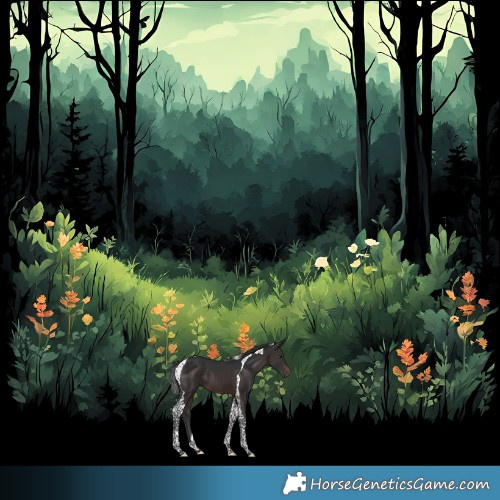 Horse Color:Brown Tobiano 