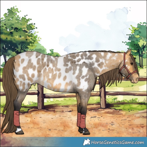 Horse Color:Buckskin Roan Appaloosa