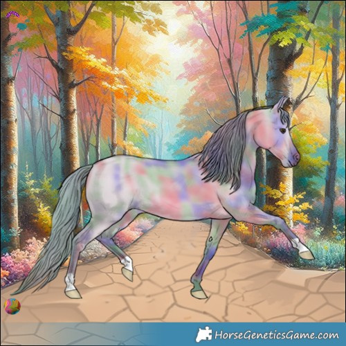 Horse Color:Nacre Watercolor Red Dun 