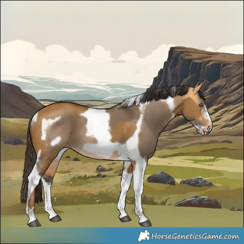 Horse Color:Chocolate Palomino Dun Frame  and Buckskin Dun Tobiano Frame 