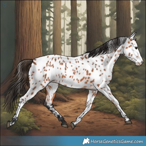 Horse Color:Bay Appaloosa 