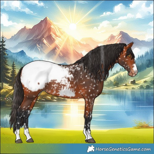 Horse Color:Bay Snowcap 