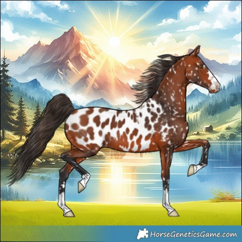 Horse Color:Bay Near Leopard 