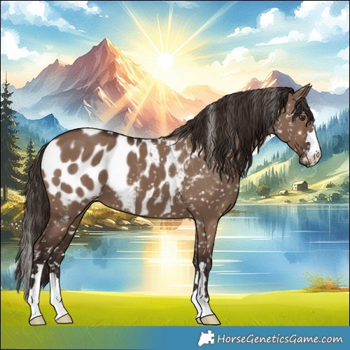 Horse Color:Liver Red Dun Appaloosa 