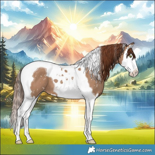 Horse Color:Red Dun Splash Tobiano Appaloosa 