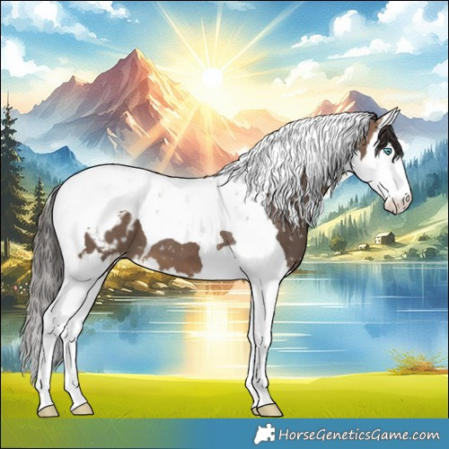 Horse Color:Brown Dun Splash Tobiano Appaloosa 