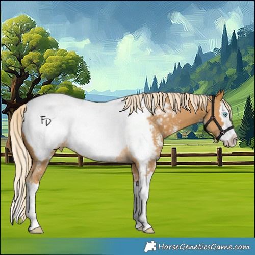 Horse Color:Palomino Sabino Splash Appaloosa 