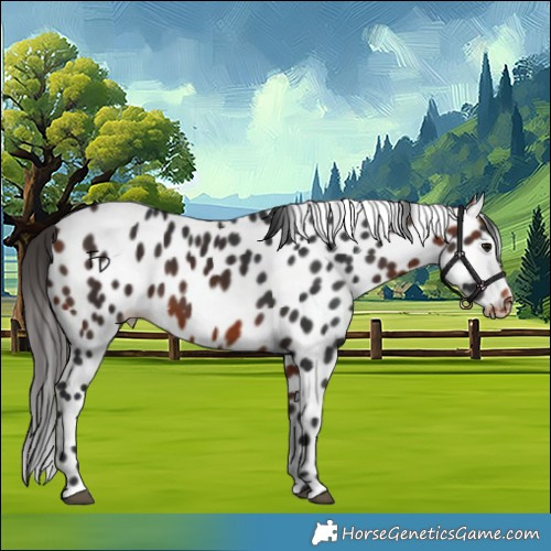 Horse Color:Bay Appaloosa