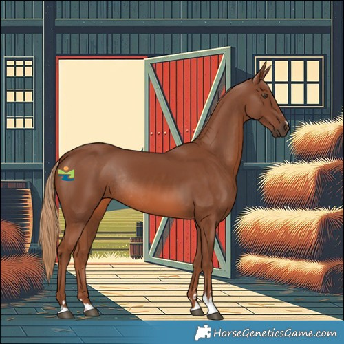 Horse Color:Chestnut Rabicano 