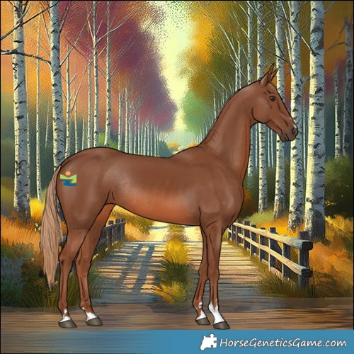 Horse Color:Chestnut Rabicano 