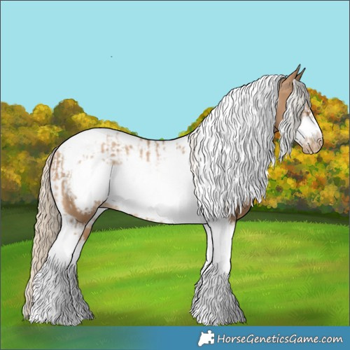 Horse Color:Chocolate Palomino Pearl Tobiano Frame  and Chocolate Palomino Pearl Tobiano Frame 