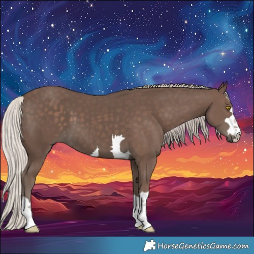 Horse Color:Silver Black