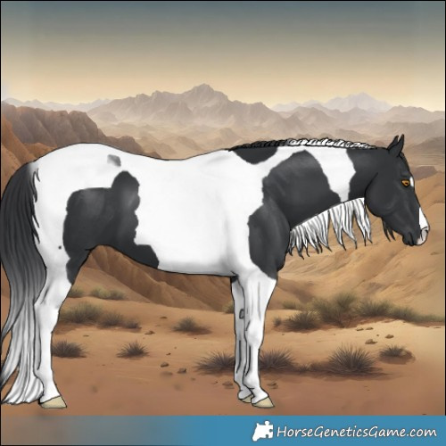Horse Color:Black Tobiano