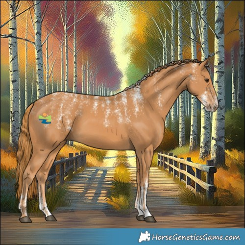 Horse Color:Powder White Chestnut 