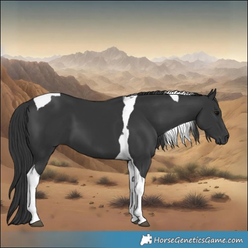 Horse Color:Black Tobiano