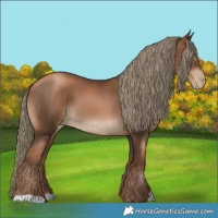 Horse Color:Gray Liver Chestnut Pearl Mushroom