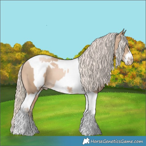 Horse Color:Chocolate Palomino Pearl Tobiano Frame  and Chocolate Palomino Pearl Tobiano Frame 