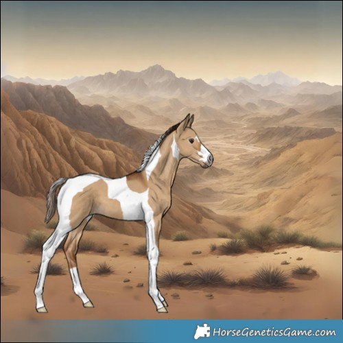 Horse Color:Gray Red Dun Tobiano 