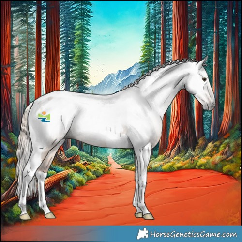 Horse Color:Gray Red Dun Tobiano 