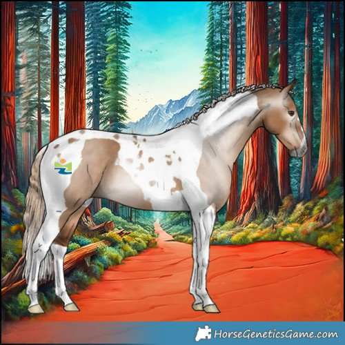 Horse Color:Gray Red Dun Tobiano 