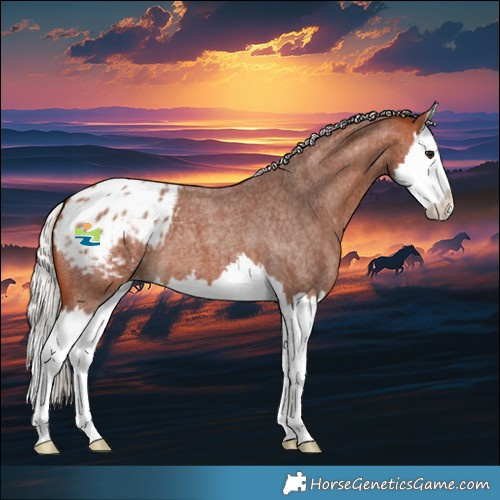 Horse Color:Silver Bay Roan Splash Appaloosa