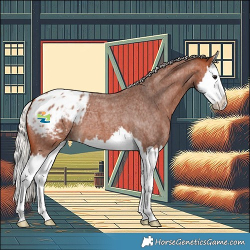 Horse Color:Silver Bay Roan Splash Blanket 