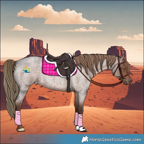 Horse Color:Liver Red Roan 