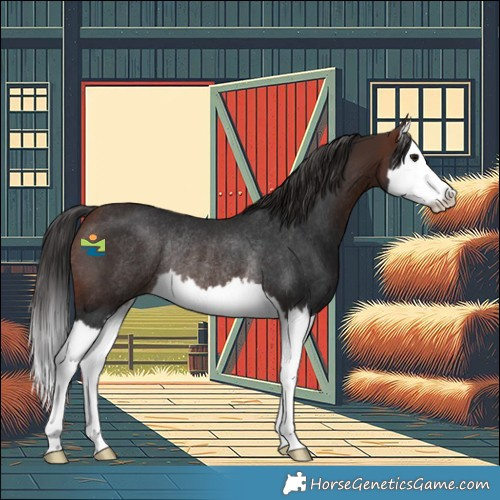 Horse Color:Bay Splash Rabicano 