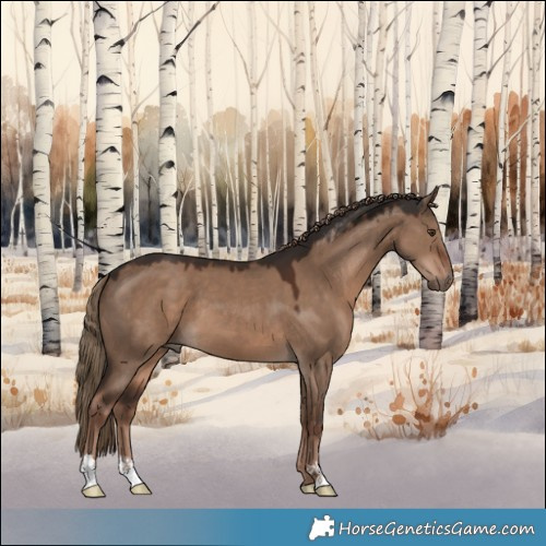 Horse Color:Liver Red Dun 
