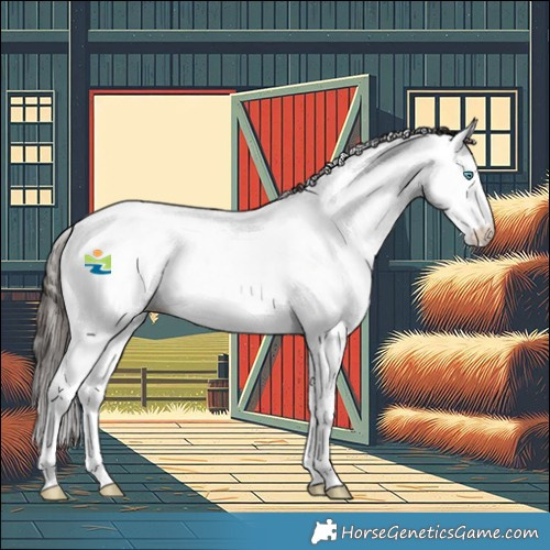 Horse Color:Liver Red Roan Splash Fewspot Rabicano 