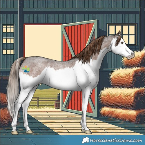 Horse Color:Liver Red Roan Splash Rabicano 