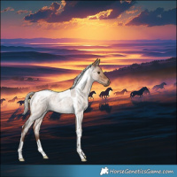Horse Color:Silver Brown Roan Dun Tobiano Rabicano 