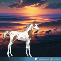 Horse Color:Silver Bay Splash Tobiano Appaloosa Rabicano 