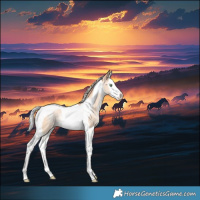 Horse Color:Silver Sable Champagne Dun Splash Tobiano Rabicano 