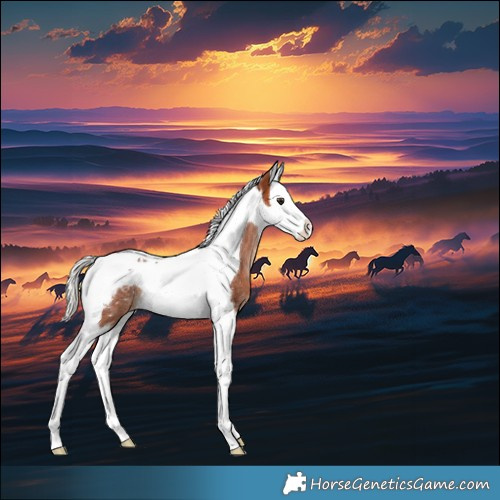 Horse Color:Silver Bay Splash Tobiano Appaloosa Rabicano 