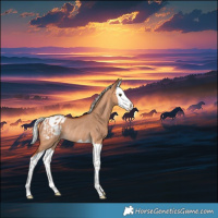 Horse Color:Silver Bay Dun Splash Appaloosa Rabicano