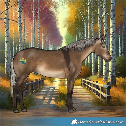 Horse Color:Gray Silver Bay Dun 